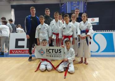 NATJECATELJI KARATE KLUBA „ICTUS“ VINKOVCI OSVOJILI 16 ODLIČJA U 1. KOLU OTVORENE KARATE LIGE