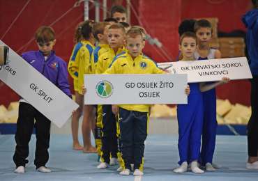 Vinkovački najmlađi gimnastičari nastupili na pojedinačnom prvenstvu Hrvatske