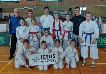 NATJECATELJI ŠPORTSKOG KARATE KLUBA „ICTUS“ VINKOVCI OSVOJILI 8 ODLIČJA NA “8. KIK KUPU RUDOLF PEREŠIN 2024”