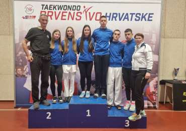 PETRA ŽAPER I JOSIP ŠARIĆ VICEPRVACI HRVATSKE U TAEKWONDOU