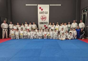 KARATE KLUB VINKOVCI ODRŽAO IZBORNU SKUPŠTINU I POLAGANJE ZA VIŠA ZVANJA
