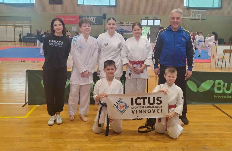 NATJECATELJI ŠPORTSKOG KARATE KLUBA „ICTUS“ VINKOVCI OSVOJILI 5 ODLIČJA