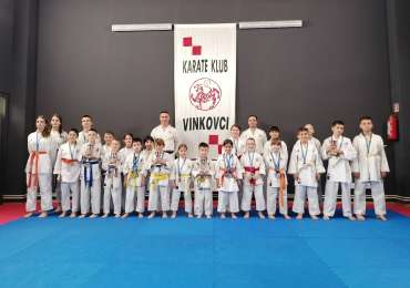 20 MEDALJA ZA KARATE KLUB VINKOVCI NA MEĐUNARODNOM KUPU VUKOVARA