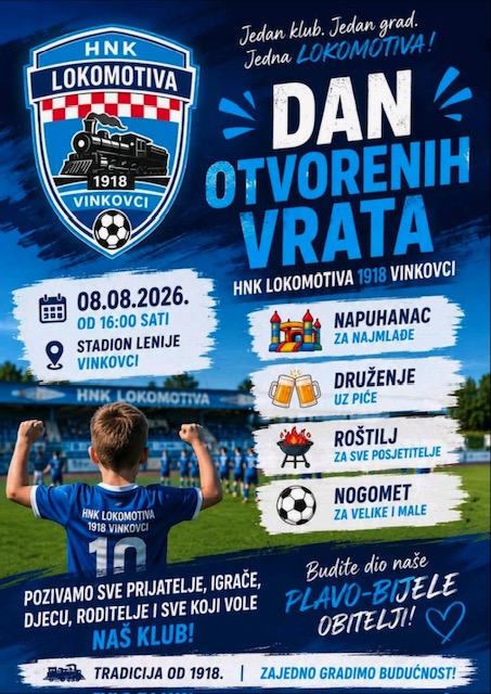 DAN OTVORENIH VRATA HNK “LOKOMOTIVA 1918” VINKOVCI