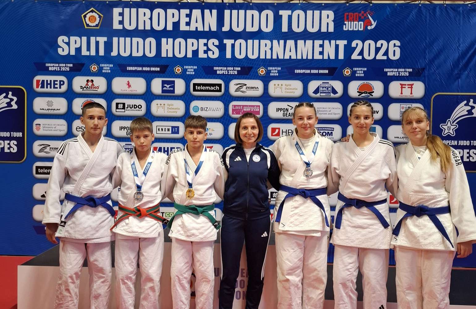 Zlato i dva srebra na Europskom kupu za Judo klub „Olimp“ Vinkovci