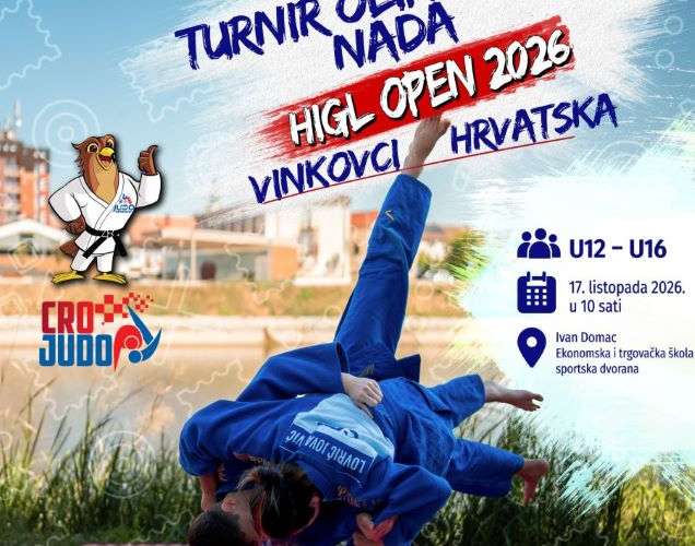 CRO-Olimpic Hopes Tournament – Higl Open 2026, Međunarodni judo turnir mladih sportaša, u Vinkovcima