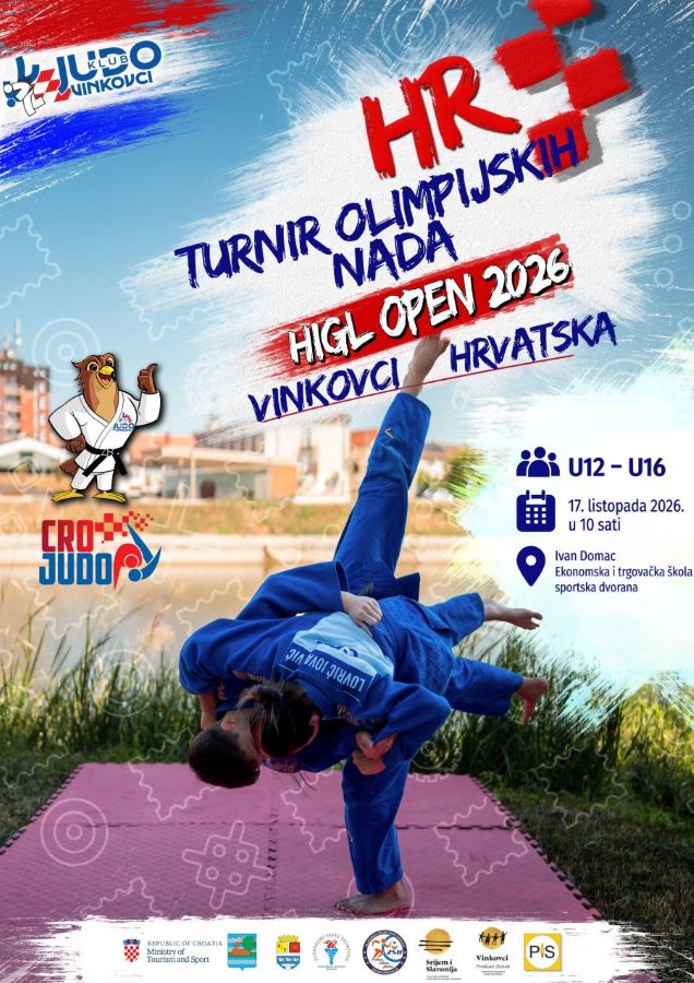 CRO-Olimpic Hopes Tournament – Higl Open 2026, Međunarodni judo turnir mladih sportaša, u Vinkovcima